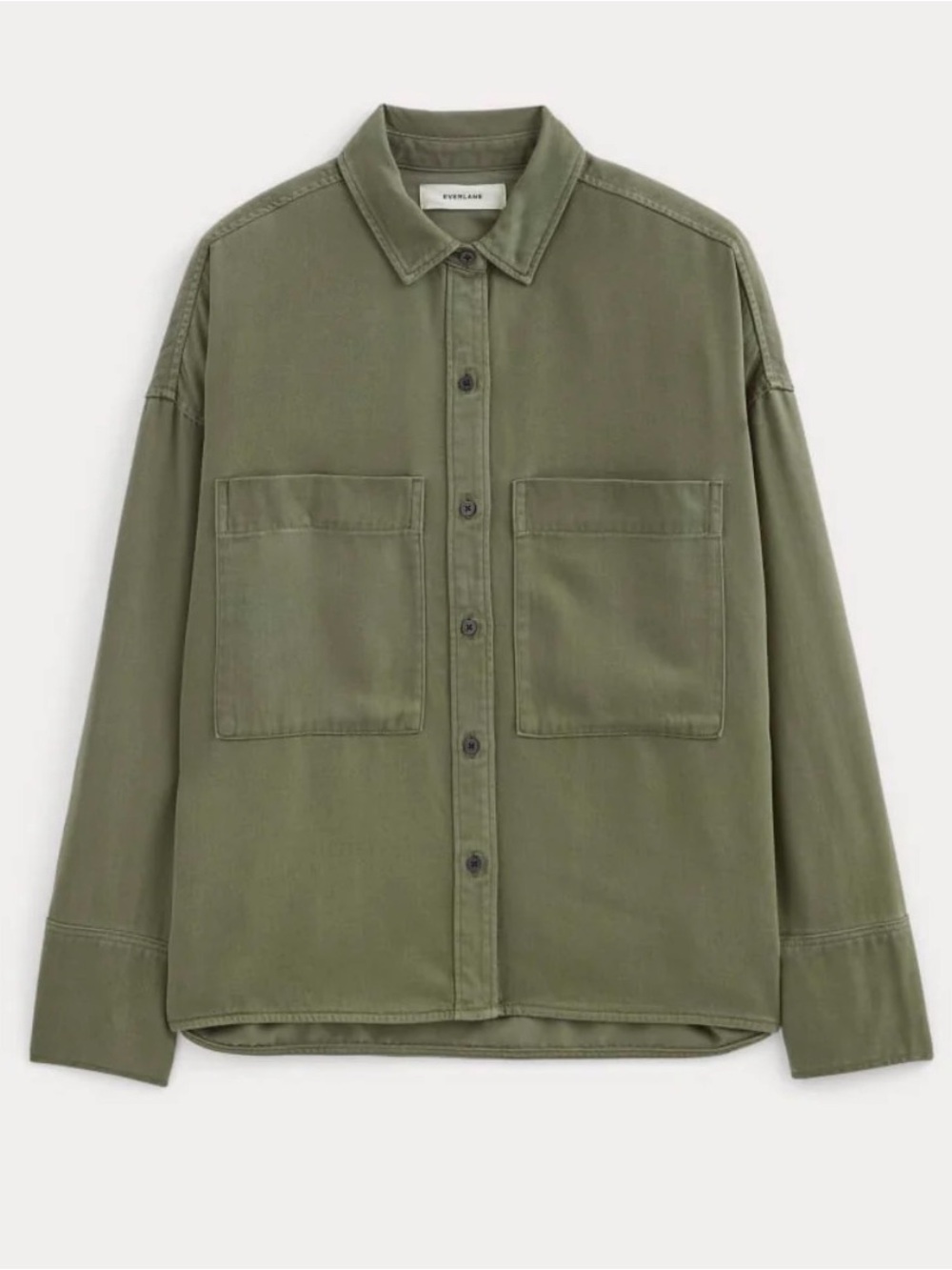 Everlane Olive Men’s Lightweight Utility Shirt Jacket